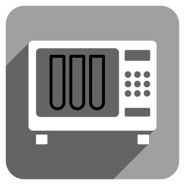 Uzun gölge ile sterilizasyon düz kare simgesi