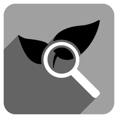 Doğal ilaçlar düz kare simgesini uzun gölge ile keşfedin