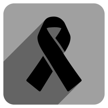 Uzun gölge ile dayanışma şerit düz kare simgesi