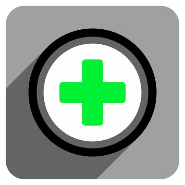 Uzun gölge ile yuvarlatılmış çapraz düz kare simgesi