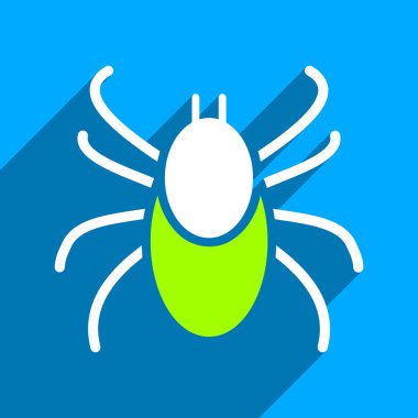 Uzun gölge ile mite düz kare simgesi