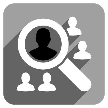 Hasta düz kare simgesini uzun gölge ile keşfedin