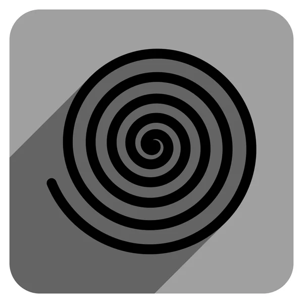 Hypnosis Flat Square Icon with Long Shadow — 图库矢量图片