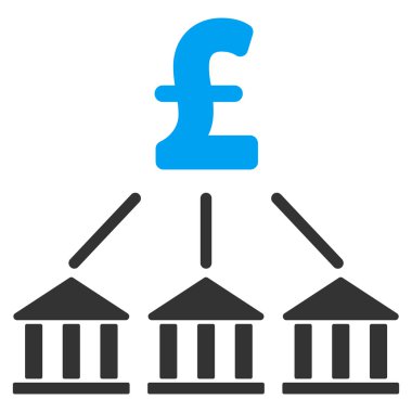 Lirası banka Derneği düz vektör simgesi simgesi