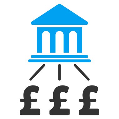 Lirası banka düzeni düz vektör simgesi simgesi