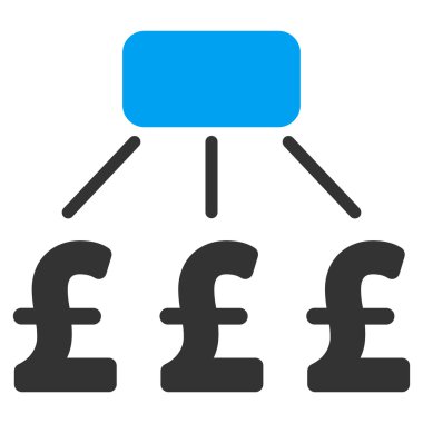 Lirası finansal düzeni düz vektör simgesi simgesi