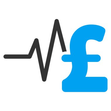 Lirası mali darbe düz vektör simgesi simgesi