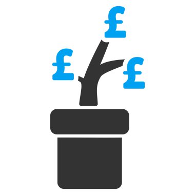 Lirası iş proje bitki düz vektör simgesi simgesi