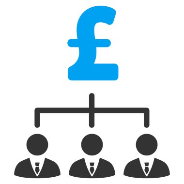 Lirası bankacı bağlantılar düz vektör simgesi simgesi