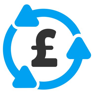 Lirası dolaşım düz vektör simgesi simgesi