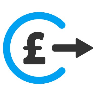 Lirası nakit çıkışı düz vektör simgesi simgesi