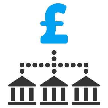 Lirası banka düzeni düz vektör simgesi simgesi