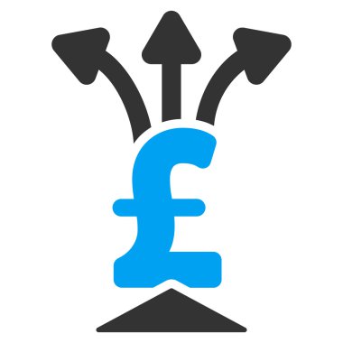 Lirası toplayıcı düz vektör simgesi simgesi