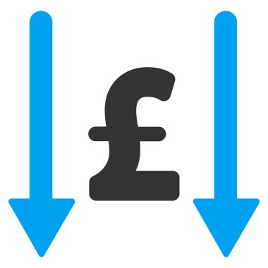 Lirası düz vektör simgesi simgesi almak