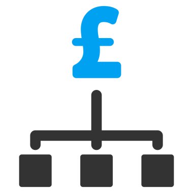 Lirası hiyerarşi düz vektör simgesi simgesi