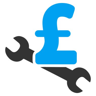 Onarım Lirası fiyat düz vektör simgesi simgesi