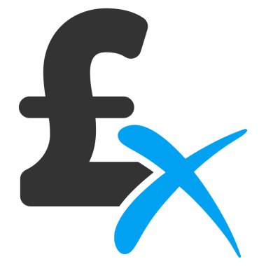 Lirası düz vektör simgesi simgesi reddetmek