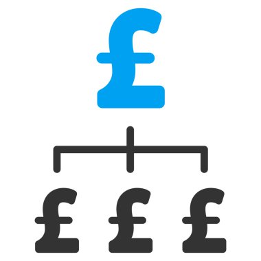 Lirası hiyerarşi düz vektör simgesi simgesi