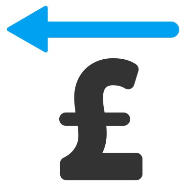 Lirası Moneyback düz vektör simgesi simgesi