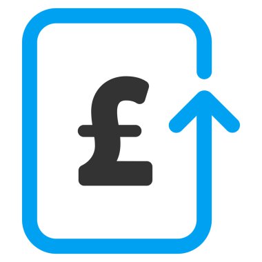 Ters Lirası işlem düz vektör simgesi simgesi