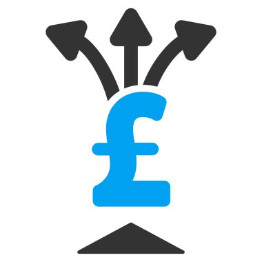 Paylaşım Lirası düz vektör simgesi simgesi