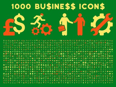 1000 Flat Vector Business Icons