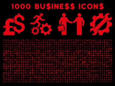 1000 Flat Vector Business Icons