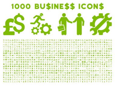 1000 Flat Vector Business Icons