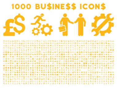 1000 Flat Vector Business Icons