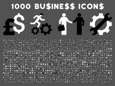 1000 Flat Vector Business Icons