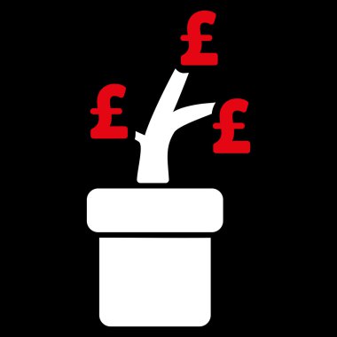 Lirası iş proje bitki düz vektör simgesi simgesi