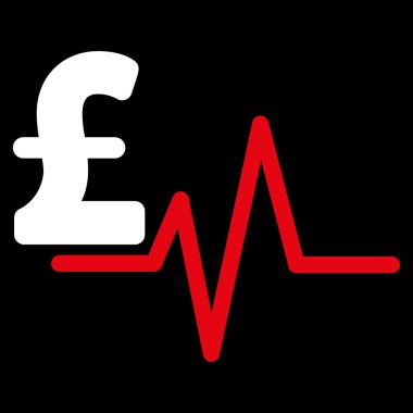 Lirası darbe düz vektör simgesi simgesi