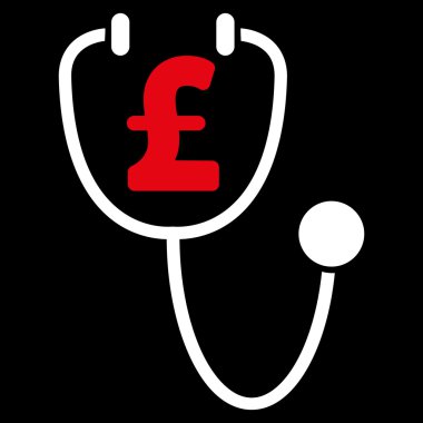 Lirası sağlık düz vektör simgesi simgesi