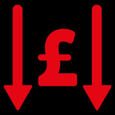 Lirası düz vektör simgesi simgesi almak