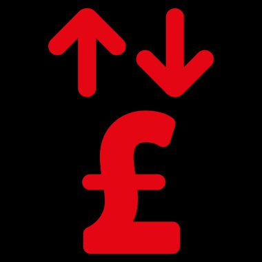 Lirası hareketleri düz vektör simgesi simgesi