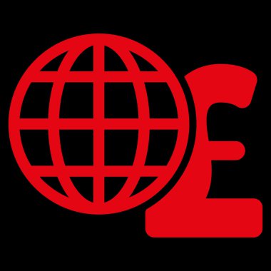 Küresel Lirası düz vektör simgesi simgesi finanse etmektedir.