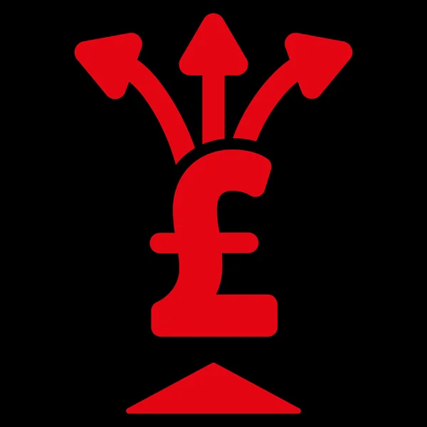 Share Pfund flache Vektor Symbol Symbol — Stockvektor