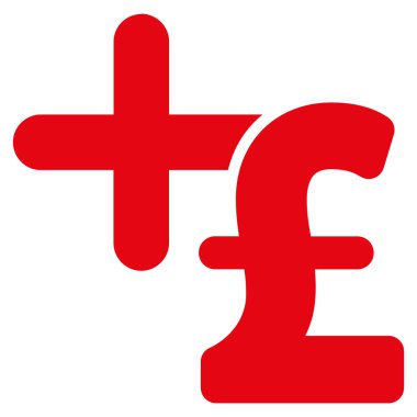 Tıp Lirası fiyat düz vektör simgesi simgesi