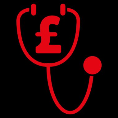 Lirası sağlık düz vektör simgesi simgesi