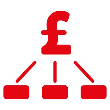 Lirası hiyerarşi düz vektör simgesi simgesi