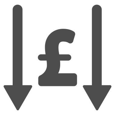 Lirası düz vektör simgesi simgesi almak