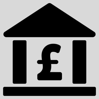 Lirası banka düz vektör simgesi simgesi