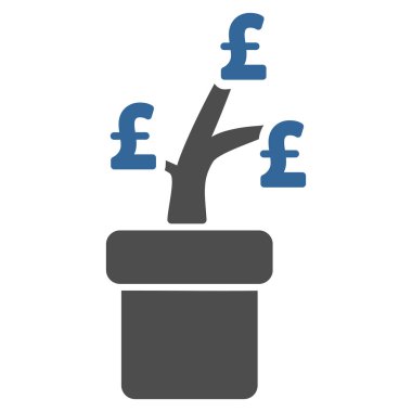 Lirası iş proje bitki düz vektör simgesi simgesi