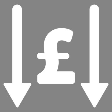 Lirası düz vektör simgesi simgesi almak