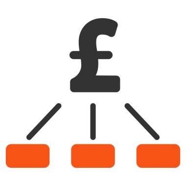 Lirası hiyerarşi düz vektör simgesi simgesi