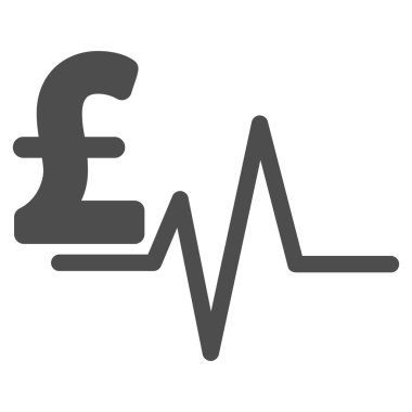 Lirası darbe düz vektör simgesi simgesi