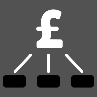 Lirası hiyerarşi düz vektör simgesi simgesi