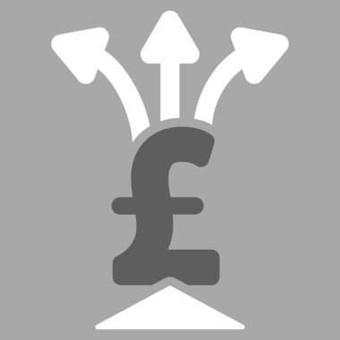 Lirası toplayıcı düz vektör simgesi simgesi