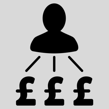 Kişi Lirası düz vektör simgesi simgesi giderleri