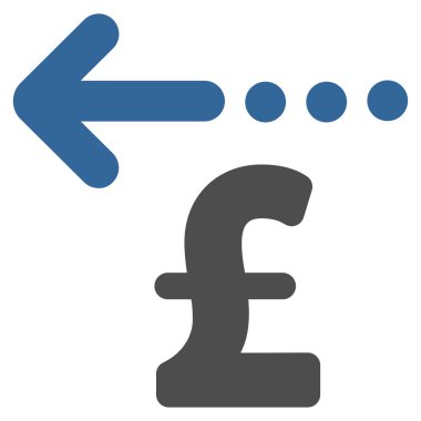 Düz vektör simgesi simgesi Lirası iade